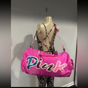 Duffle bag new large gym bag weekend bag small suitcase pink